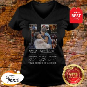 15 Years Of The Notebook 2004 2019 Signatures Thank You For The Memories V-Neck