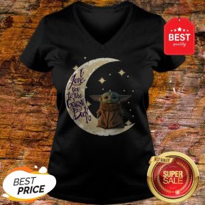 Baby Yoda Moon I Love You To The Galaxy And Back Star Wars V-Neck