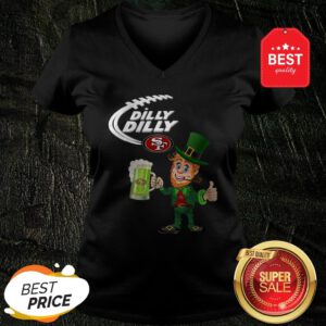 Leprechaun Dilly Dilly San Francisco 49ers St. Patrick’s Day V-Neck
