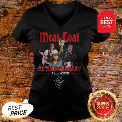 Official Meat Loaf 52ND Anniversary 1968-2020 Signature V-Neck