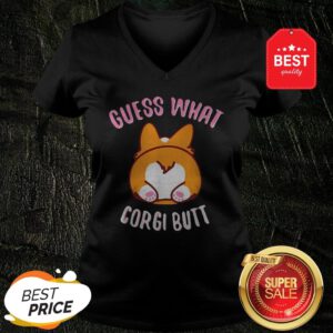 Official Guess What Corgi Butt V-Neck