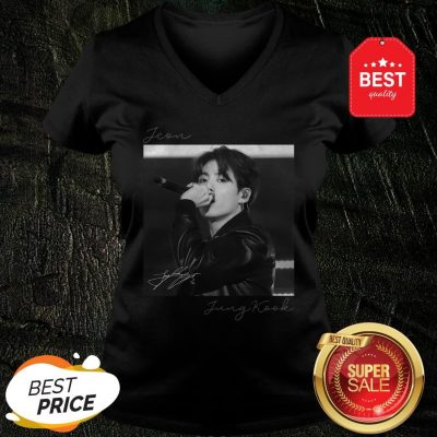Official Jeon Jung Kook Signature BTS Bangtan Boys V-Neck