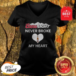 Official Coors Light Never Broke My Heart V-Neck