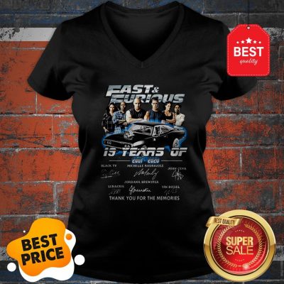 Fast And Furious 2001-2020 Thank You For The Memories Signatures V-Neck