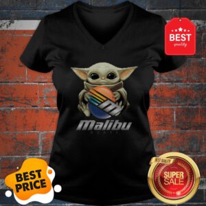 Official Baby Yoda Hug Malibu Boats Star Wars V-Neck