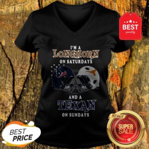 I’m A Longhorn On Saturdays And A Houston Texans On Sundays V-Neck