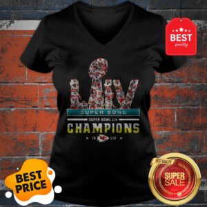 Official LIV Super Bowl Champions IV Kansas City Chiefs V-Neck