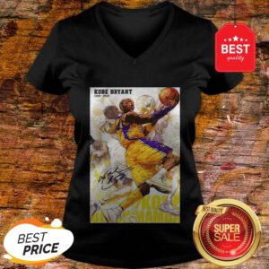 RIP Kobe Bryant 1978 2020 Signature Kobe Black Mamba Out Poster V-Neck