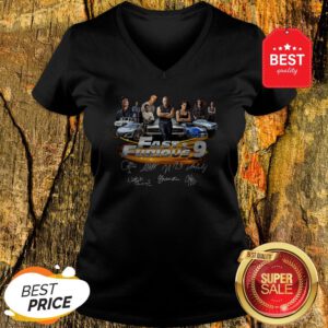 Official All character Fast And Furious 9 Signatures V-Neck