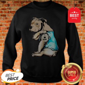 Official Staffordshire Bull Terrier I Love Mom Tattoos Sweatshirt