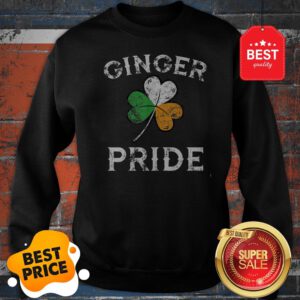 Awesome Ginger Pride St Patricks Day Irish Flag Clover Sweatshirt