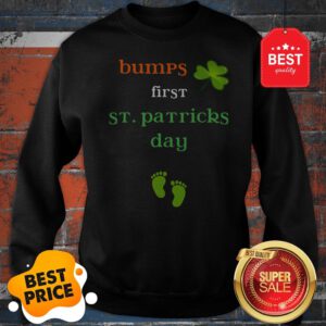 Baby’s First St Patricks Day Pregnancy Announcement Tee Sweatshirt