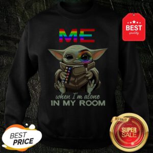 LGBT Me When I’m Alone In My Room Baby Yoda Sweatshirt