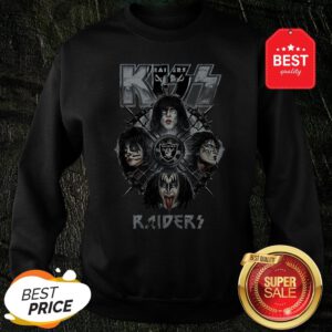 Official Kiss Mashup Oakland Raiders Logo Sweatshirt