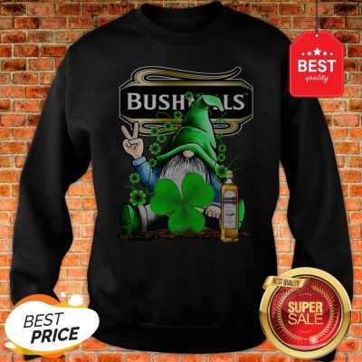 Gnome And Bushmills Irish Whiskey Shamrock St Patrick’s Day Sweatshirt