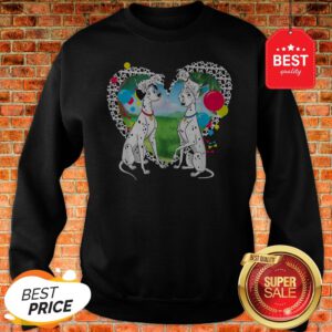 Official Disney 101 Dalmatians Pongo And Perdita Sweatshirt
