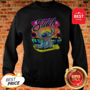 Official Disney Airbrush Stitch Sweatshirt