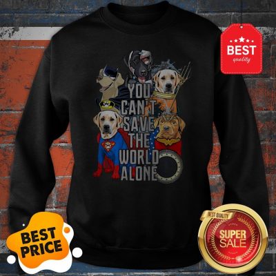 Beagle Mashup DC Characters You Can’t Save The World Alone Sweatshirt