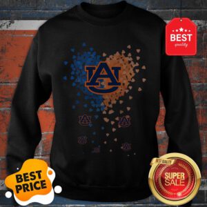 Official Love Auburn Tigers Tiny Hearts Shape Sweatshirt