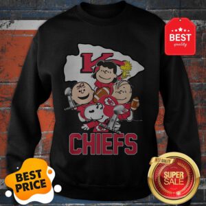Official Snoopy Kansas City Chiefs Champion Peanuts Characters Sweatshirt