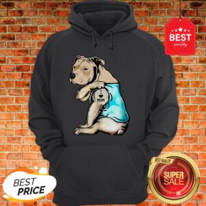 Official Staffordshire Bull Terrier I Love Mom Tattoos Hoodie