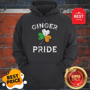 Awesome Ginger Pride St Patricks Day Irish Flag Clover Hoodie