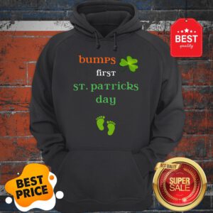 Baby’s First St Patricks Day Pregnancy Announcement Tee Hoodie