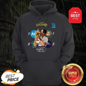 Novak Djokovic Living Legend 16 Grand Slam Signature Hoodie