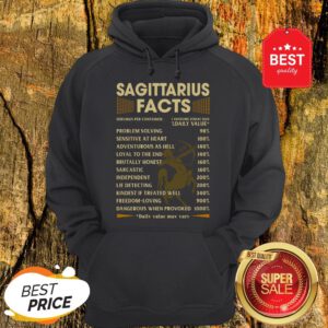 Official Sagittarius Facts Serving Per Container Daily Value Hoodie