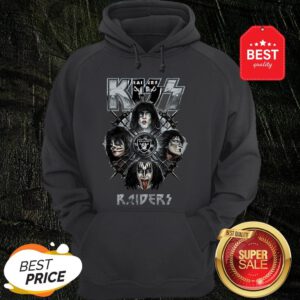 Official Kiss Mashup Oakland Raiders Logo Hoodie