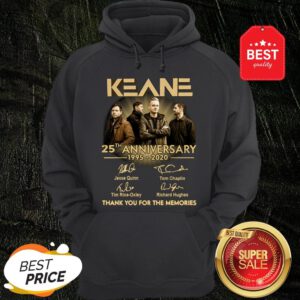 Keane 25th Anniversary 1995-2020 Signatures Thank You For The Memories Hoodie
