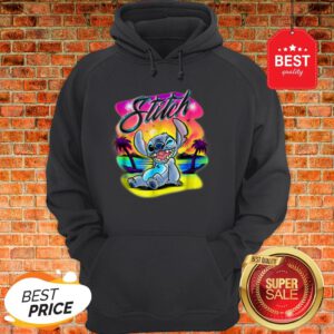 Official Disney Airbrush Stitch Hoodie