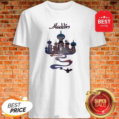 Official Disney Aladdin Genie Lamp Agrabah Fill Poster Shirt