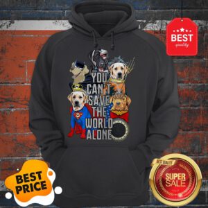 Beagle Mashup DC Characters You Can’t Save The World Alone Hoodie