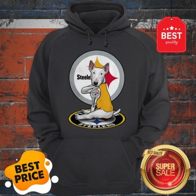 Official Bull Terrier Tattoo Pittsburgh Steelers Logo Hoodie