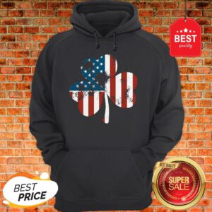 Official Clover St Patrick’s Day Shamrocks Irish American Flag Hoodie