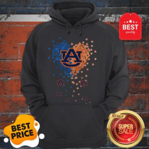 Official Love Auburn Tigers Tiny Hearts Shape Hoodie