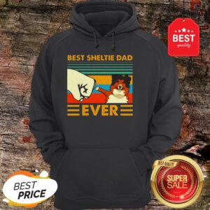 Official Best Sheltie Dad Ever Vintage Hoodie