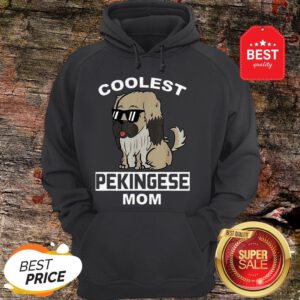Official Coolest Pekingese Mom Funny Dog Mother Hoodie