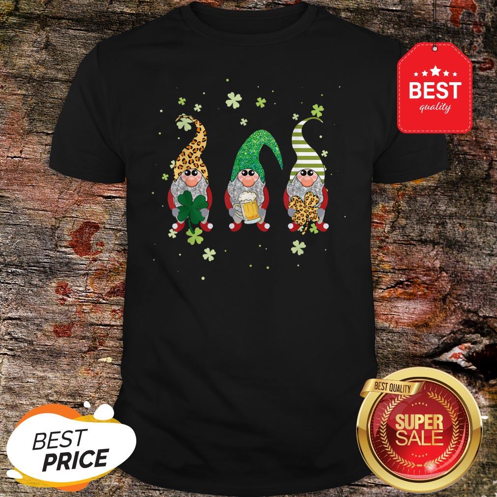 Official St Patrick’s Day Leopard Gnomes St Pattys Day Shirt