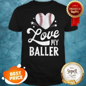 Mom Baseball Mother's Day Gift Mama I Love My Baller Shirt