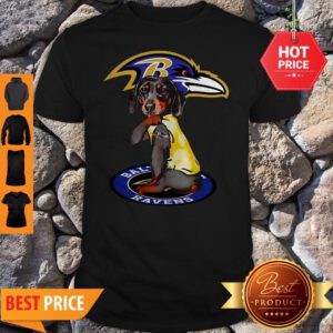 Official Dachshund Baltimore Ravens Tattoo Shirt
