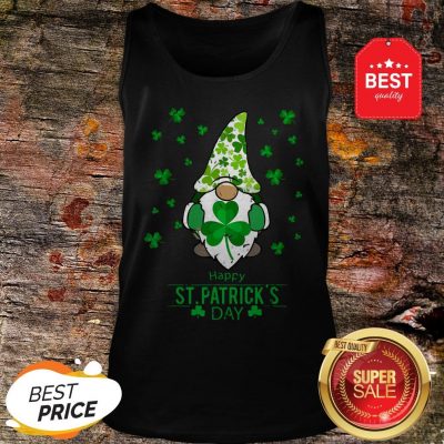 Happy St. Patrick’s Day Gnome Costume Shamrock Tank Top