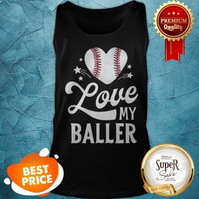 Mom Baseball Mother's Day Gift Mama I Love My Baller Tank Top