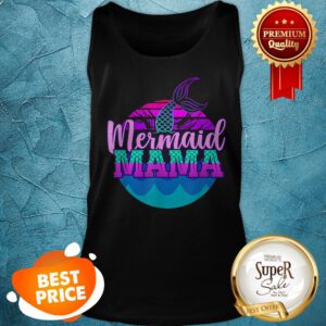 Official Mom Birthday Party Outfit Mommy Girl Mermaid Mama Tank Top