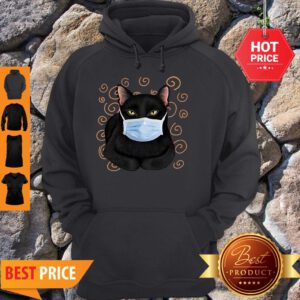 Official Black Cat Face Mask Hoodie