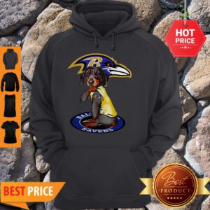 Official Dachshund Baltimore Ravens Tattoo Hoodie