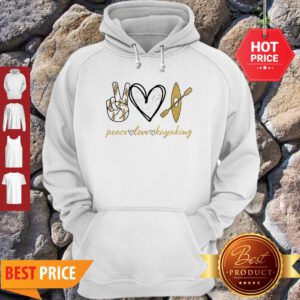 Official Glitter Peace Love Kayaking Hoodie