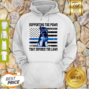 Alaska Thin Blue Line Supporting The Paws That Enforce The Laws Hoodie