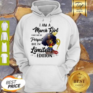Black Wonder Woman I Am A March Girl I May Not Be Perfect Hoodie